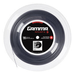 Cordages De Tennis Gamma Moto Soft 200m charcoal
